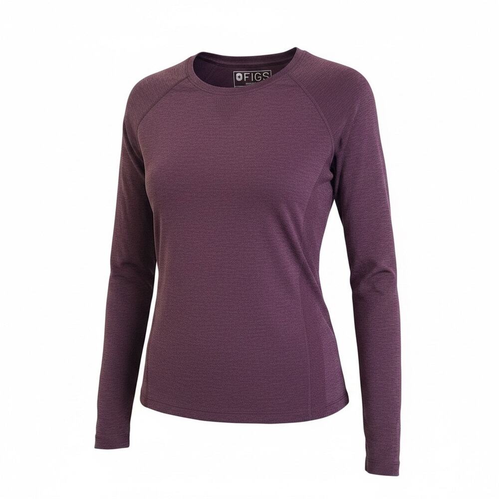 Figs Salta performance underscrub long-sleeve top  purple color size medium